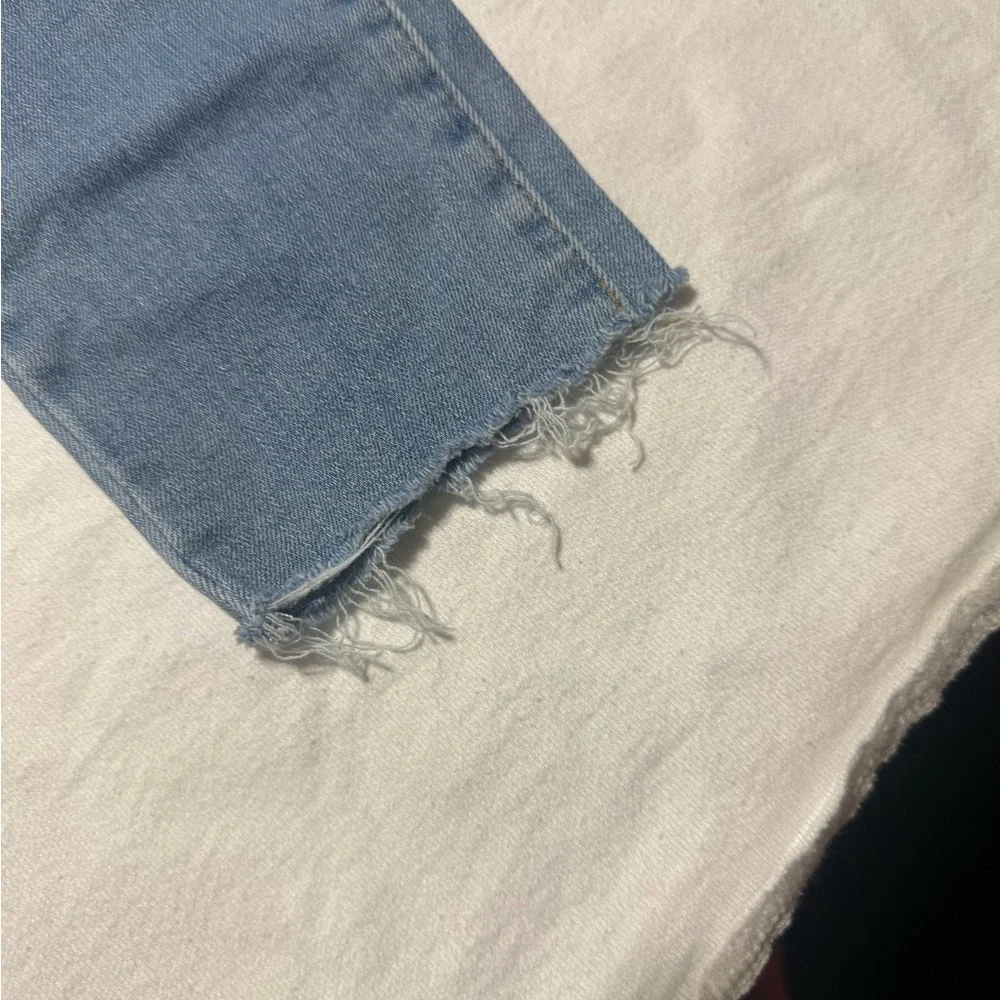 Levi's 711 Light‎ Blue Distressed Skinny Jeans